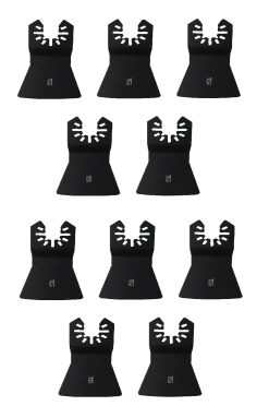 PTX Univeral Fit HCS Flexible Scraper Blade Multi Tool Accessory 52 x 38mm (10 Pack)