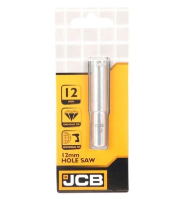 JCB 12mm Diamond Hole Saw Tile Drill Bit Vacuum Brazed Tip Universal Fit (5 Pieces)