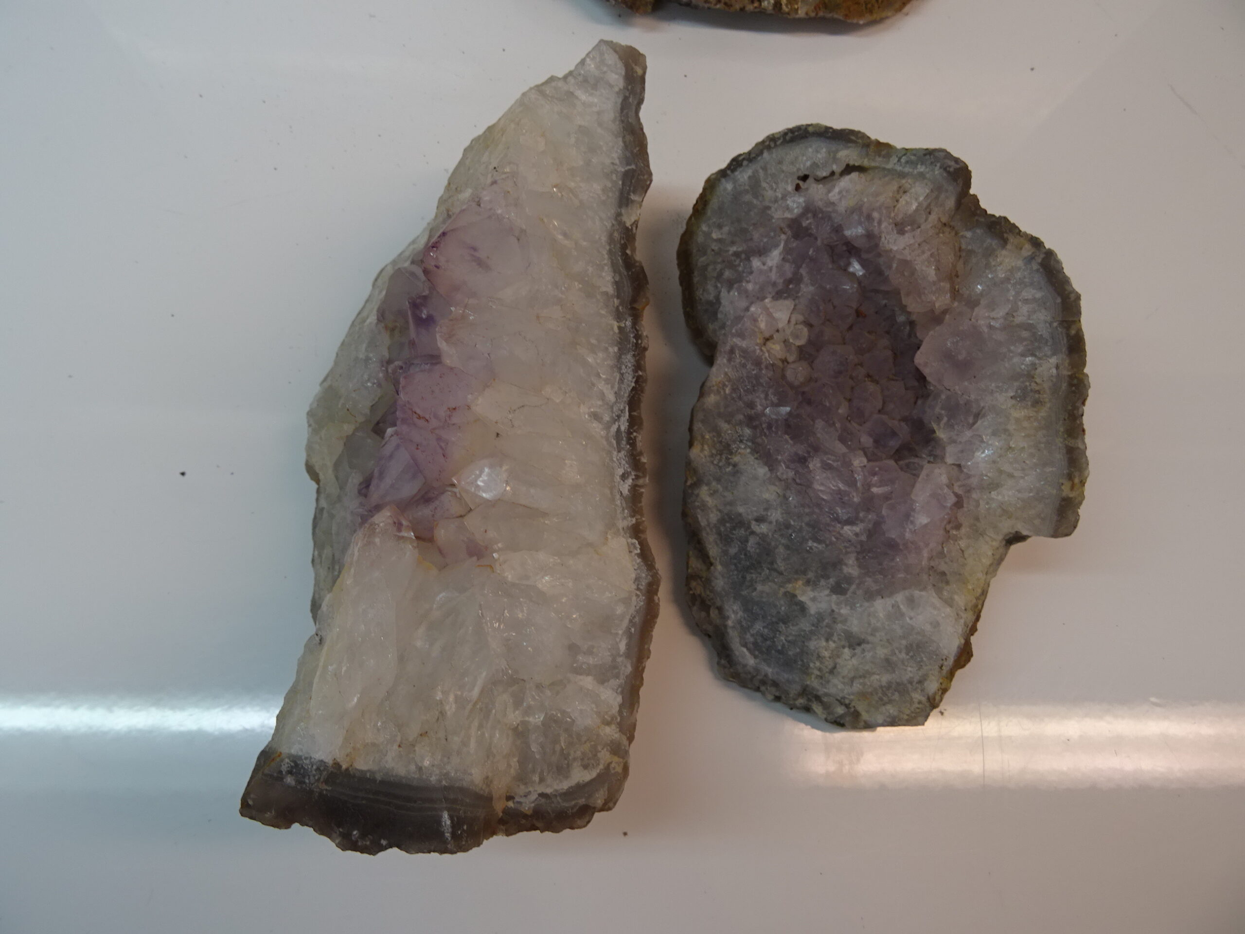 3 Piece Amethyst Quartz Geode & Cluster From India 4.6Kg (Sample) - Image 3