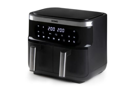 Deli Air Fryer Twin Drawer Double Tray 2x 4L 2850w DO537FR DOMO - New Boxed - Image 2