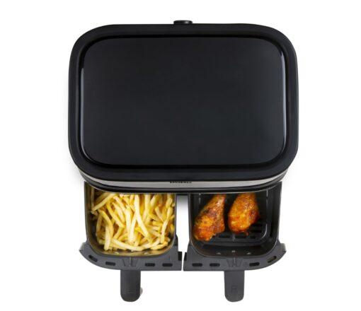 Deli Air Fryer Twin Drawer Double Tray 2x 4L 2850w DO537FR DOMO - New Boxed - Image 11