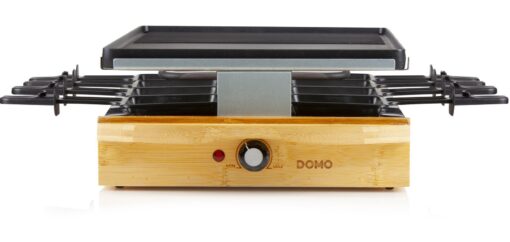 Raclette Grill Bamboo Style Finish 8 Person Party 1200w DO9246G DOMO - New Boxed - Image 13