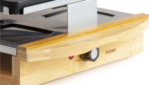 Raclette Grill Bamboo Style Finish 8 Person Party 1200w DO9246G DOMO - New Boxed - Image 16