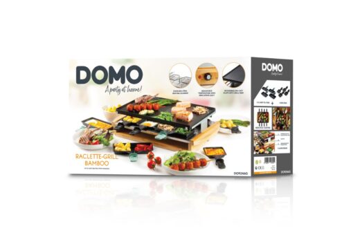 Raclette Grill Bamboo Style Finish 8 Person Party 1200w DO9246G DOMO - New Boxed - Image 20