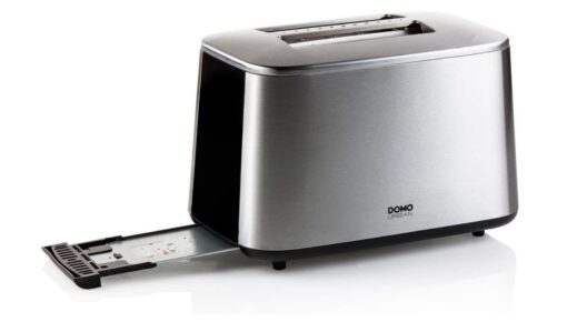 Urban 2 Slice Toaster Silver Black Quick Toast Tech 1600w DO972T DOMO New Boxed - Image 5
