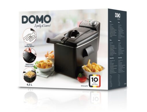 Black Deep Fat Fryer 4.5L with Viewing Window 3200w DO1014FR DOMO - New Boxed - Image 12