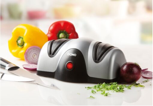 Electric Knife Sharpener Kitchen Silver/Black 40w DP9204KS DOMO - New Boxed - Image 2