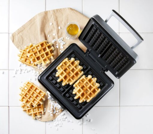 Waffle Maker XL Steel Non Stick Coating 1520w DO9149W DOMO - New Boxed - Image 6