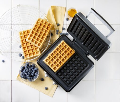 Waffle Maker XL Steel Non Stick Coating 1520w DO9149W DOMO - New Boxed - Image 7