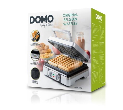 Waffle Maker XL Steel Non Stick Coating 1520w DO9149W DOMO - New Boxed - Image 19