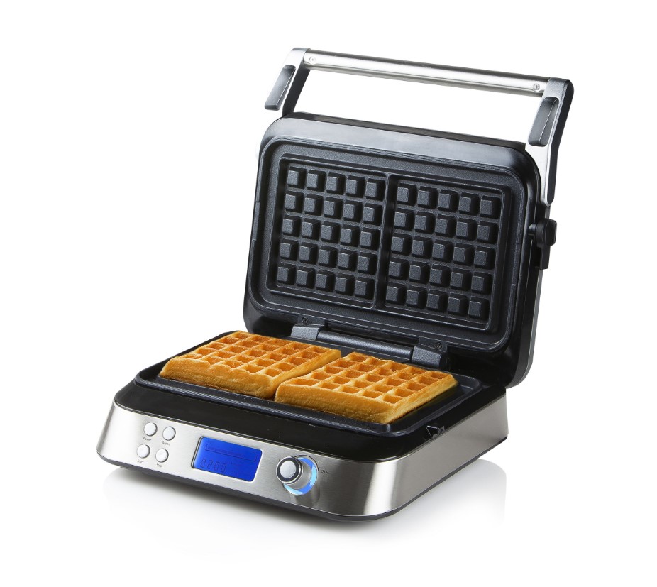 Waffle Maker 'Genius' Square Advanced Plates 1600w DO9219W DOMO - New Boxed - Image 2