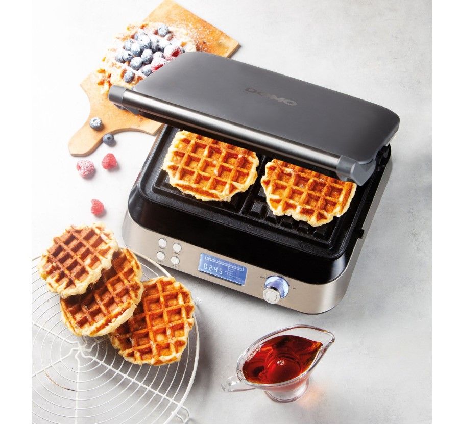 Waffle Maker 'Genius' Square Advanced Plates 1600w DO9219W DOMO - New Boxed - Image 6