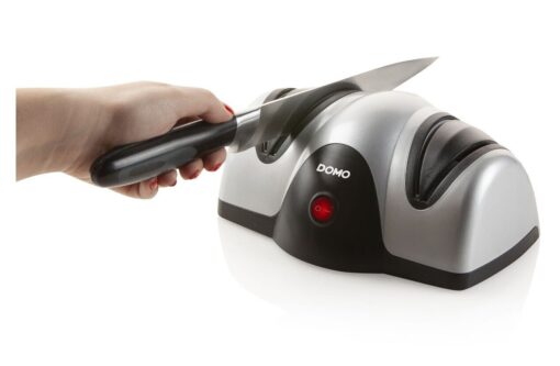 Electric Knife Sharpener Kitchen Silver/Black 40w DP9204KS DOMO - New Boxed