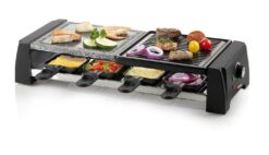 Raclette Grill Stone Cast Steel Entertain And Cook! 1200w DO9190G DOMO New Boxed