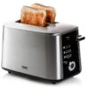 Urban 2 Slice Toaster Silver Black Quick Toast Tech 1600w DO972T DOMO New Boxed