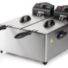 Twin Deep Fat Fryer 2x 3L 3500w Stainless Steel DO1025FR DOMO - New Boxed