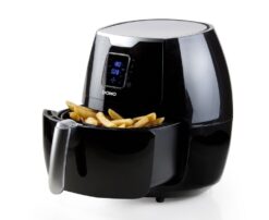 Black Deli Air Fryer XXL Energy Efficient 5.5L 1800w DO513FR DOMO - New Boxed